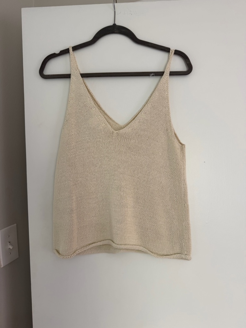 H&M Cream Knit V-Neck Camisole